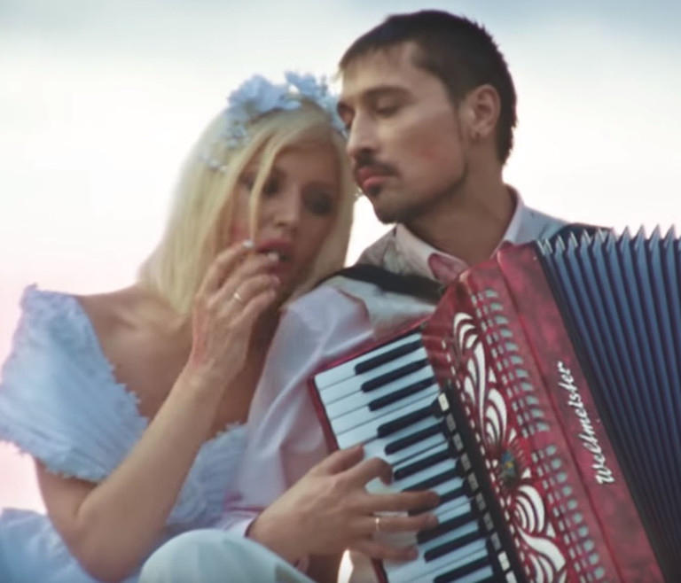 Polina и Дима Билан, кадр из клипа